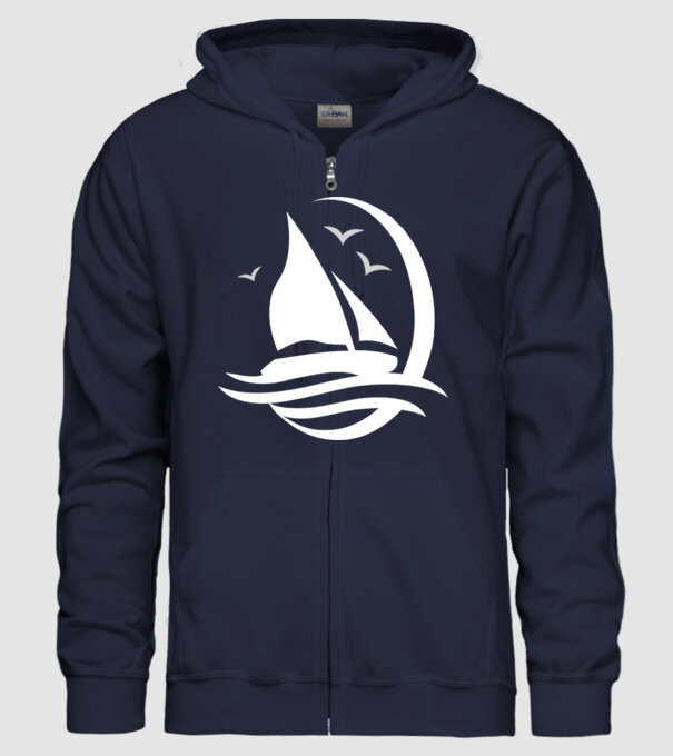 navă model albastru închis pe tricou