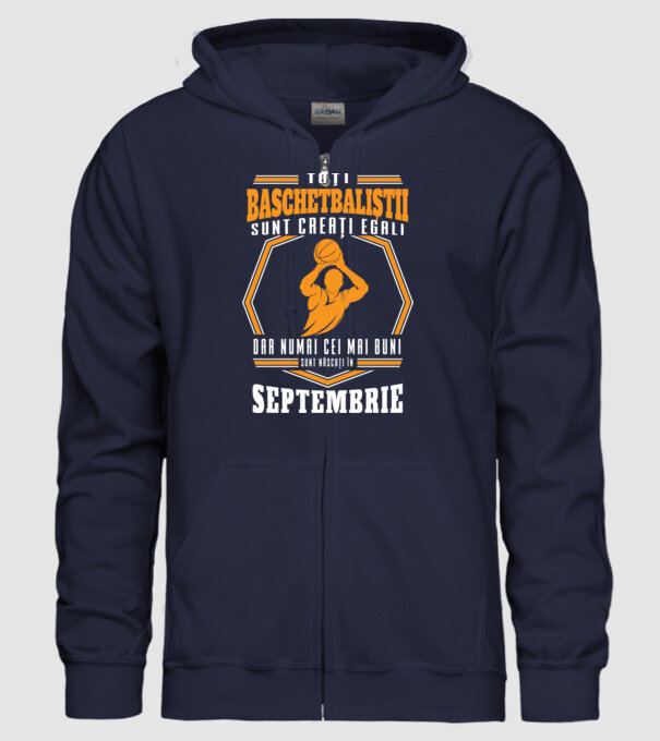 Toți baschetbaliștii sunt creați egali, dar numai cei mai buni sunt născuți în septembrie model albastru închis pe tricou