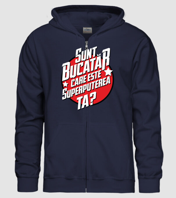 sunt bucătar, care este superputerea ta? model albastru închis pe tricou