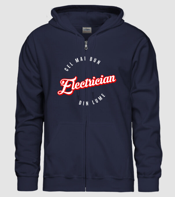 Cel mai bun ELECTRICIAN din lume model albastru închis pe tricou