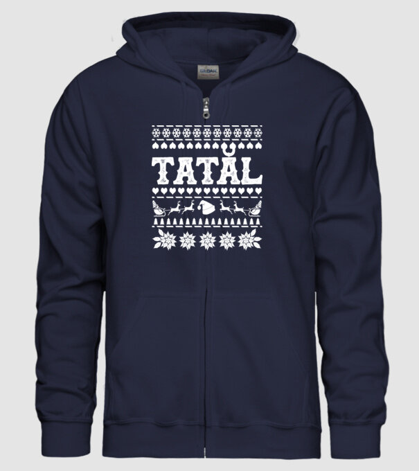 Tatăl model albastru închis pe tricou