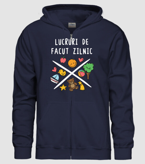 lucruri de făcut zilnic model albastru închis pe tricou