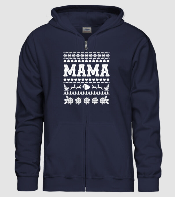 mama model albastru închis pe tricou