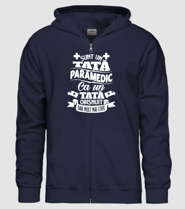 Sunt un tată paramedic model albastru închis pe tricou