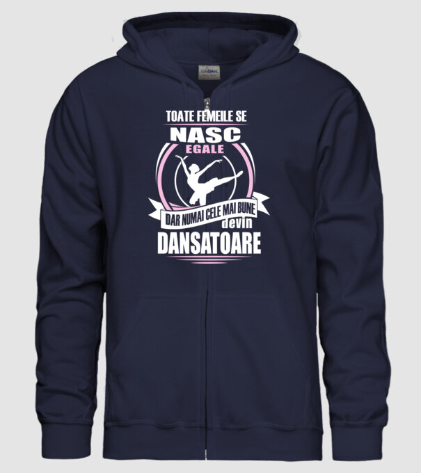 Toate femeile se nasc egale, dar numai cele mai bune devin dansatoare model albastru închis pe tricou