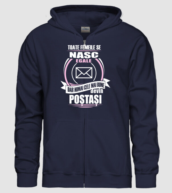 Toate femeile se nasc egale, dar numai cele mai bune devin poștași model albastru închis pe tricou