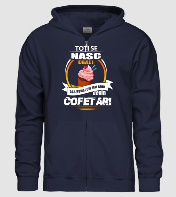 Toți se nasc egali, dar numai cei mai buni devin cofetari model albastru închis pe tricou