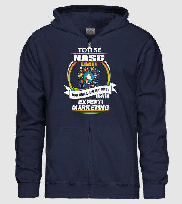 Toți se nasc egali, dar numai cei mai buni devin experți marketing model albastru închis pe tricou