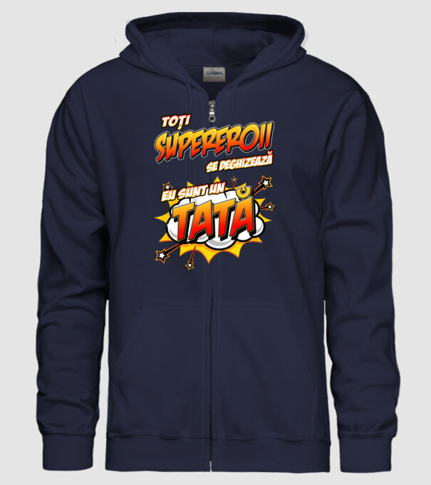 Toți supereroii se deghizează, eu sunt un tată model albastru închis pe tricou