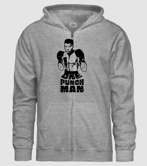 Ali = One punch man model gri pe tricou