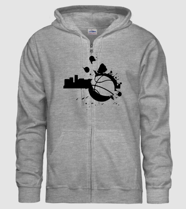 basket-1sz model gri pe tricou