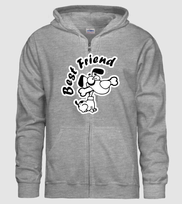 Best Friends model gri pe tricou
