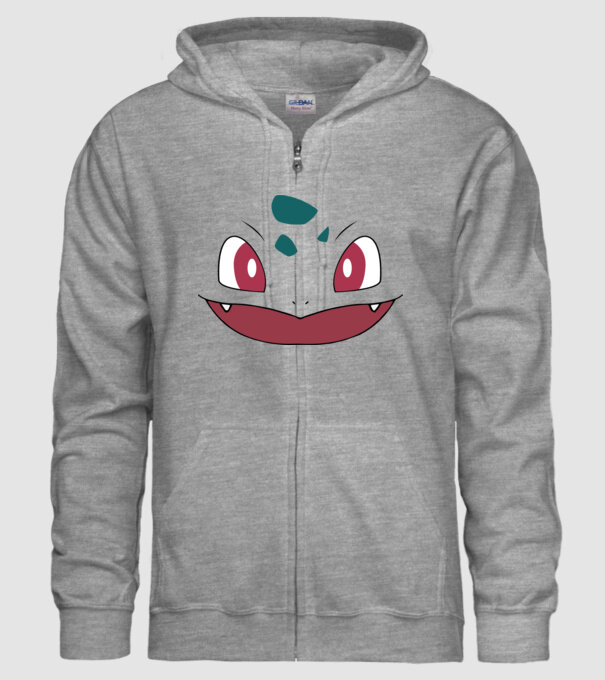 Bulbasaur model gri pe tricou