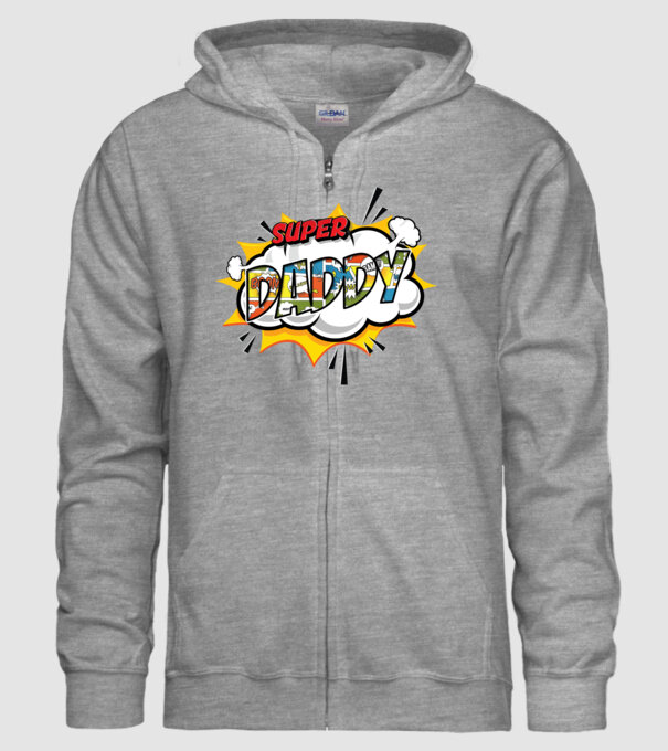 Comic Daddy model gri pe tricou