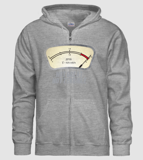 Dosimeter model gri pe tricou