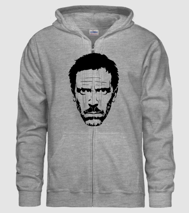 dr. house model gri pe tricou