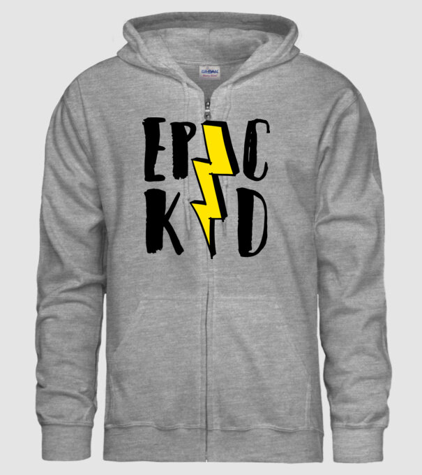 EpicKid model gri pe tricou