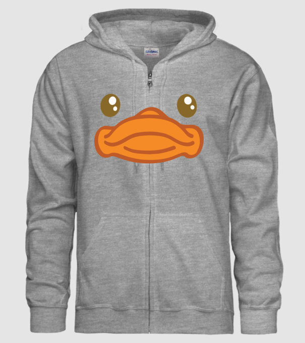 Rață carnaval model gri pe tricou