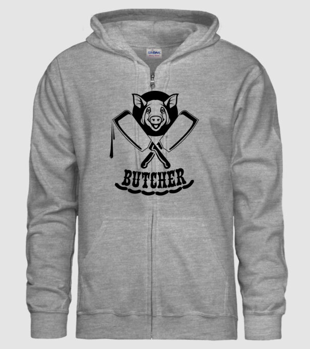Măcelar model gri pe tricou