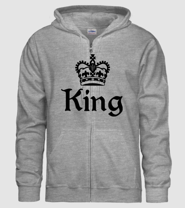 King 01 model gri pe tricou