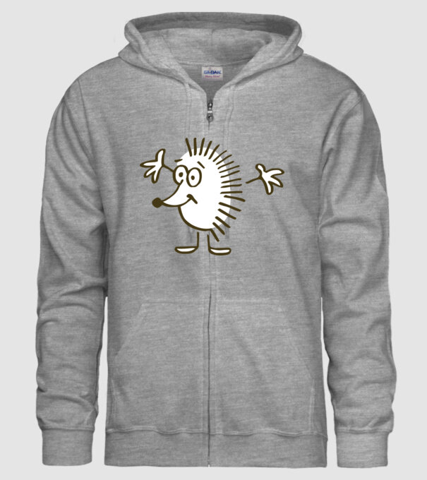 arici model gri pe tricou