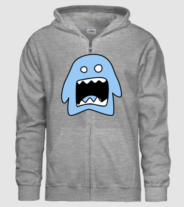 monstru model gri pe tricou