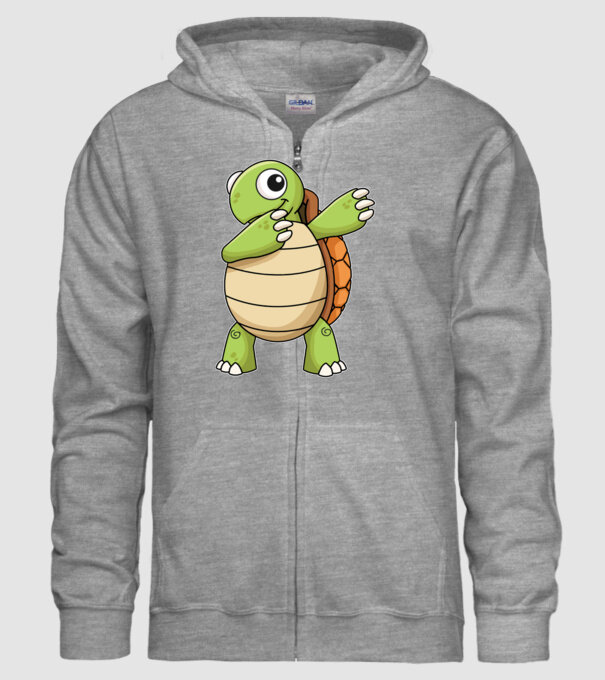 Broască țestoasă DAB model gri pe tricou