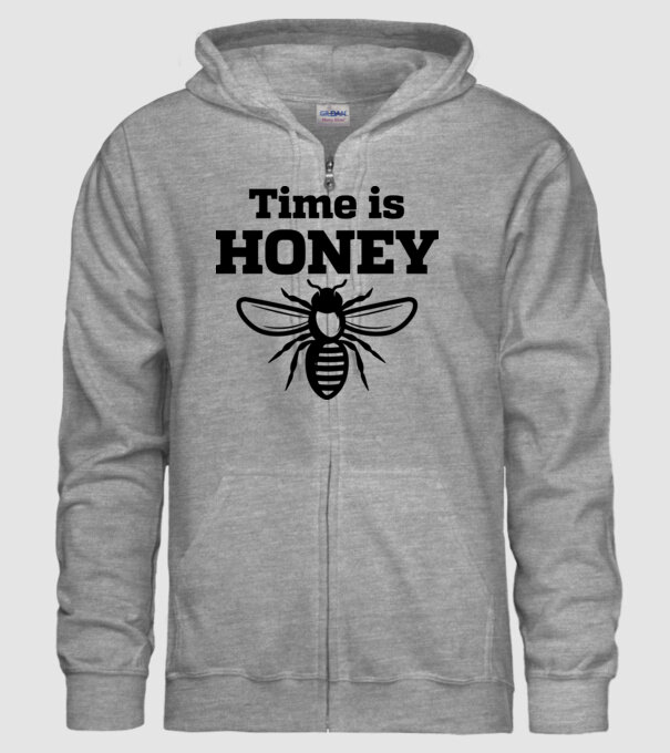 Time is honey model gri pe tricou