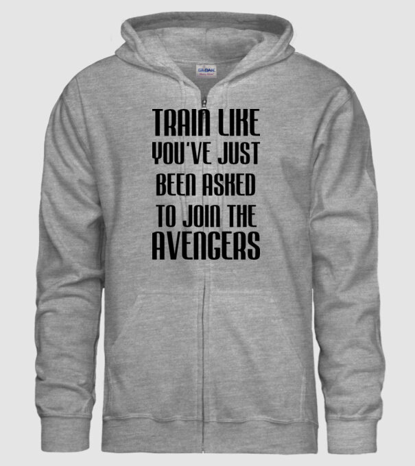 Train like youve just been asked model gri pe tricou