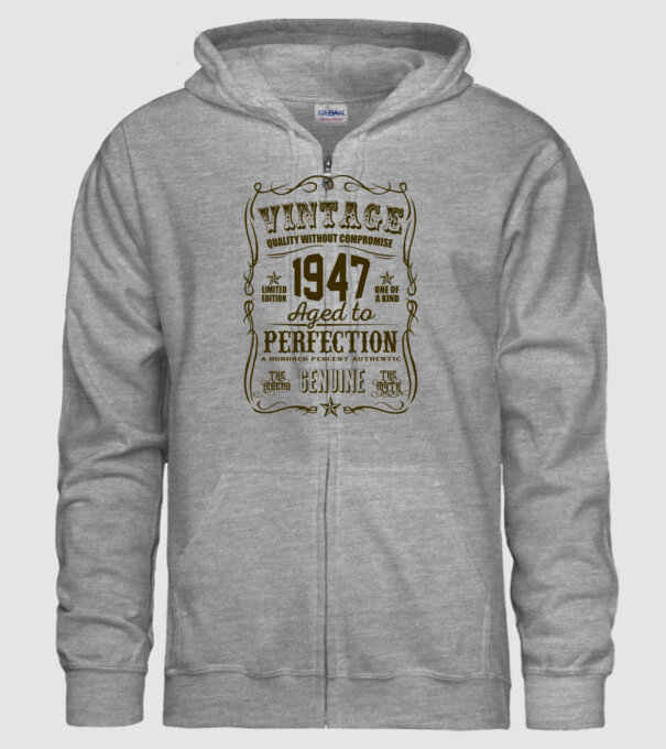 Vintage Perfection - 1947 model gri pe tricou