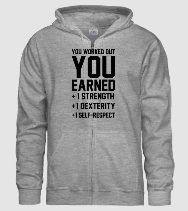 You worked out model gri pe tricou