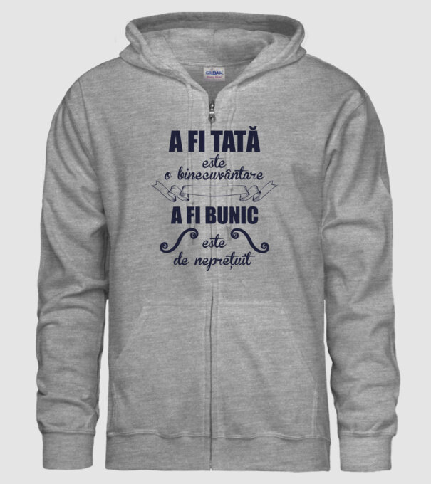 a fi tată este o binecuvântare, a fi bunic este de neprețuit model gri pe tricou