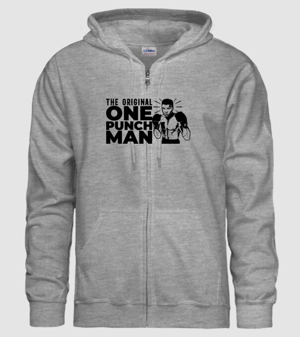 Ali the original one punch man model gri pe tricou
