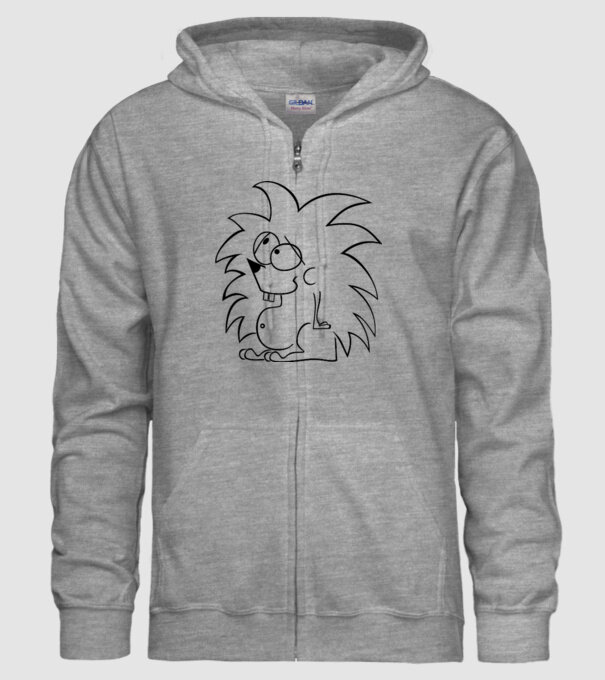 Arici model gri pe tricou