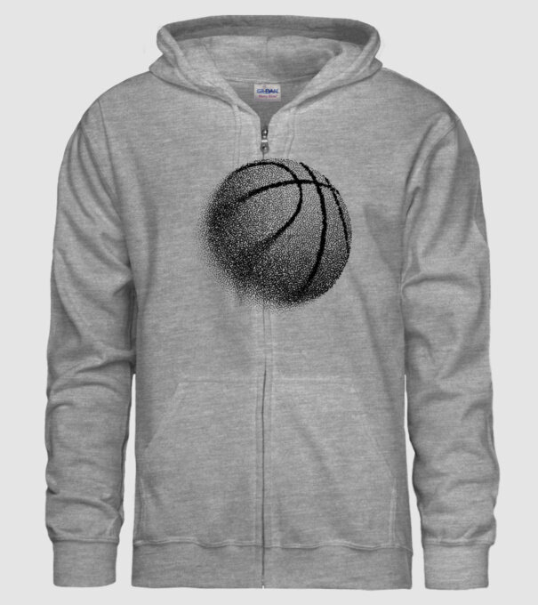 Basketball model gri pe tricou