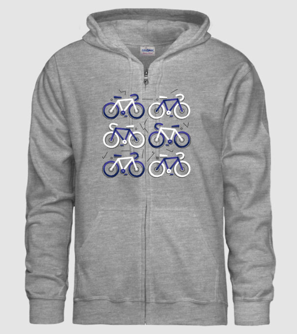 Bikes model gri pe tricou