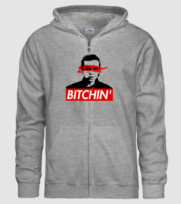 bitchin eleven model gri pe tricou