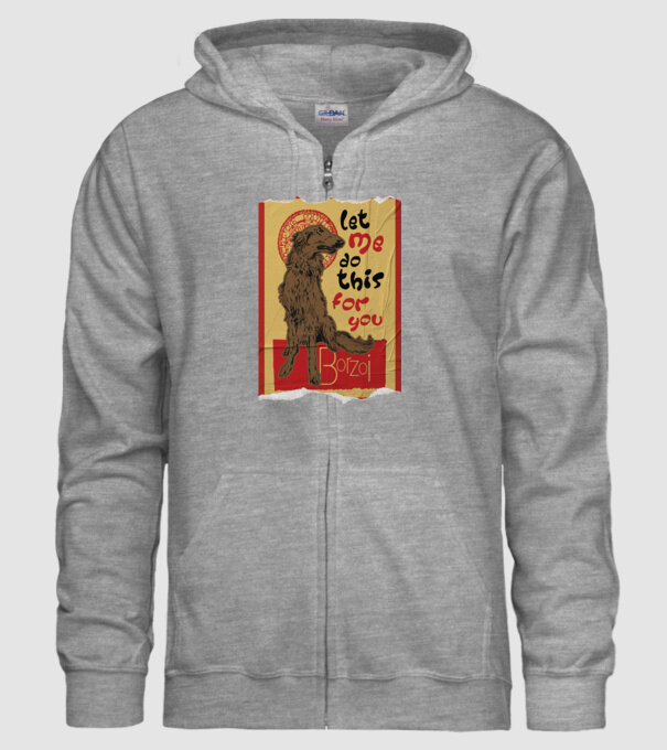 BORZOI retro poster chat noir poster texture model gri pe tricou