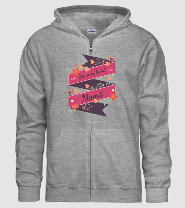 cea mai bună mamă model gri pe tricou