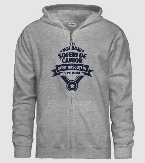 Cei mai buni șoferi de camion sunt născuți în Septembrie model gri pe tricou