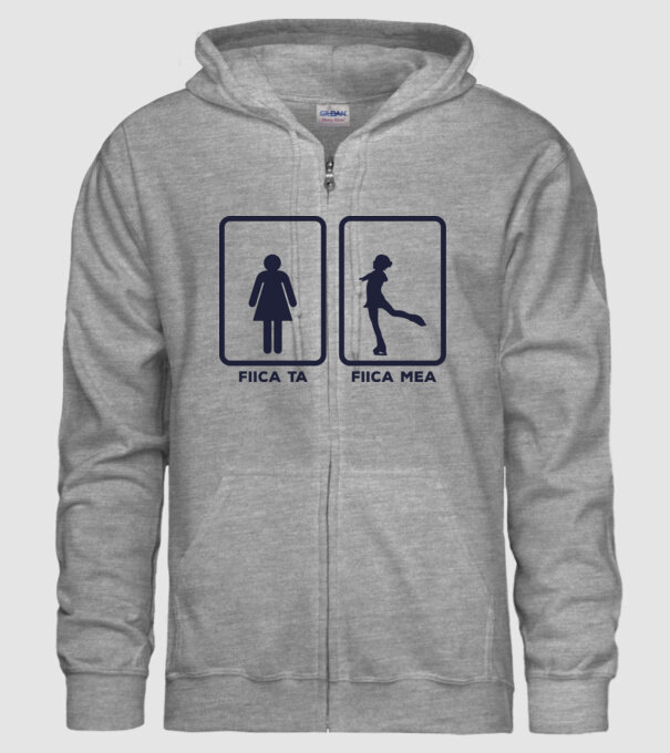 fiica ta - fiica mea model gri pe tricou
