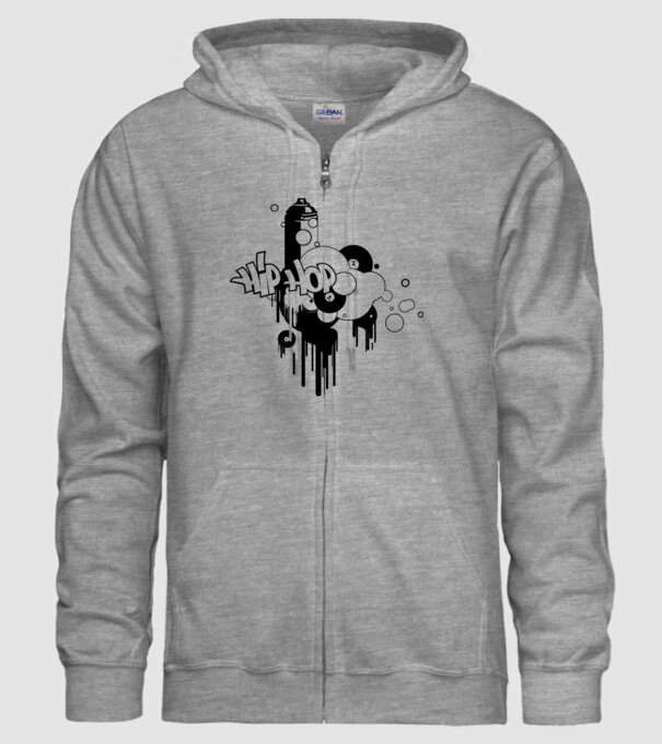 hip hop model gri pe tricou