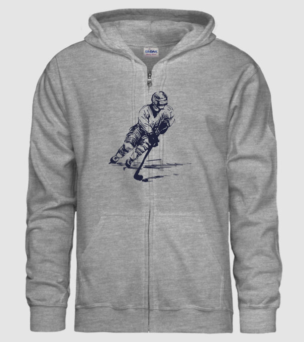 Hockey player model gri pe tricou
