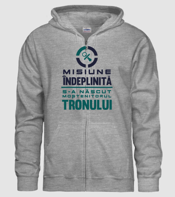 Misiune îndeplinită model gri pe tricou