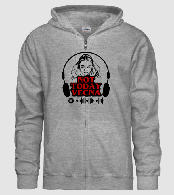 not today vecna model gri pe tricou