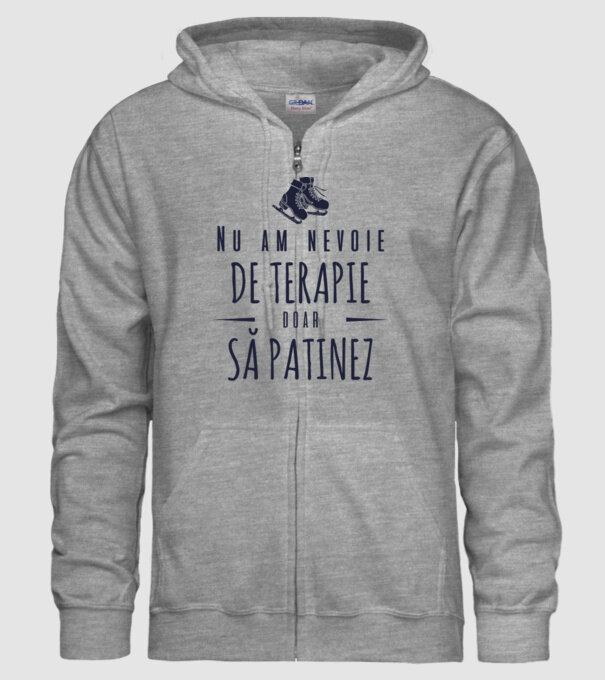 nu am nevoie de terapie doar să patinez model gri pe tricou