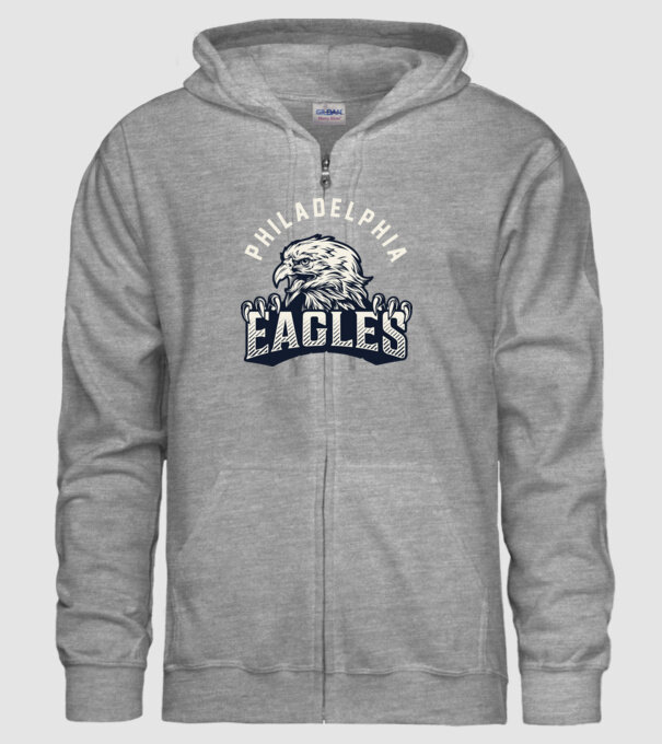 Philadelphia Eagles model gri pe tricou