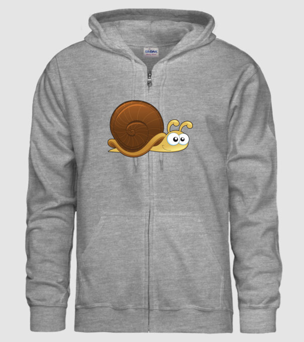 Snail model gri pe tricou