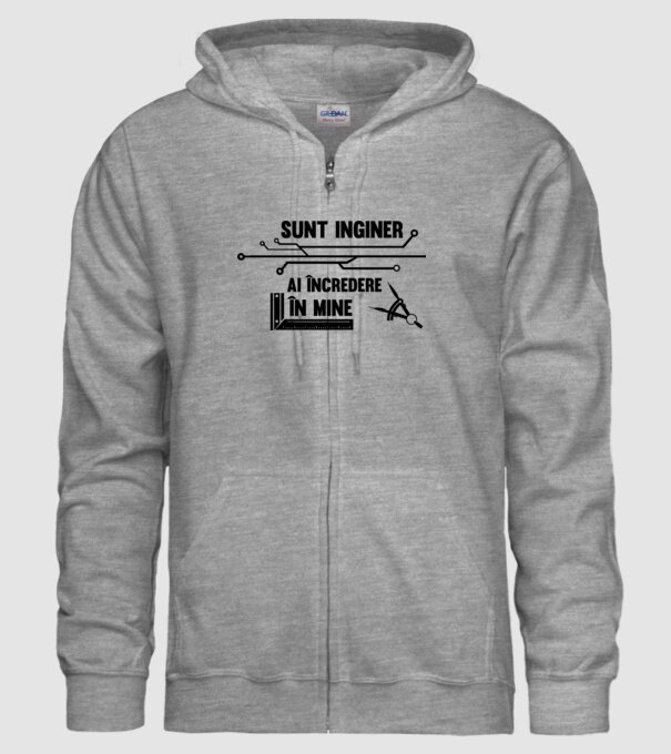 Sunt inginer, ai încredere în mine model gri pe tricou