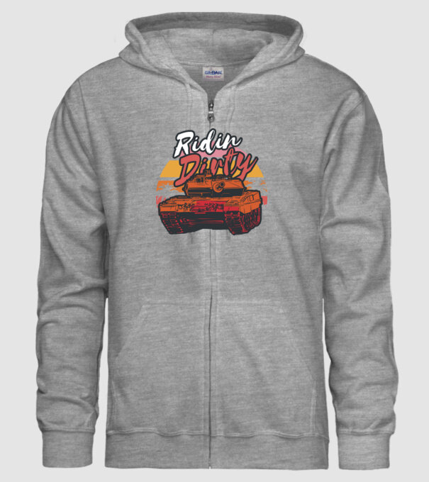 Tancuri model gri pe tricou